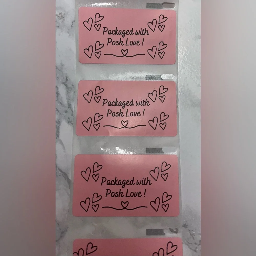 🌺50 Pink Packaged with Posh Love Thermal Labels